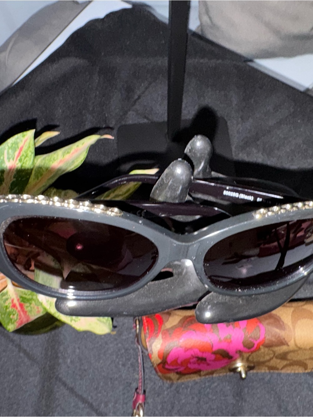 RARE Coach HC8295U Sunglasses + Matching Floral Signature Case Set 🌹 - Picture 3 of 11